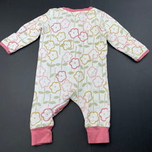Load image into Gallery viewer, Girls Anko, stretchy floral zip romper, EUC, size 0000,  