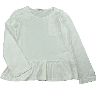 Girls Charlie & Me, cotton long sleeve peplum top, light marks, FUC, size 10,  