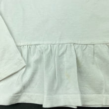 Load image into Gallery viewer, Girls Charlie &amp; Me, cotton long sleeve peplum top, light marks, FUC, size 10,  