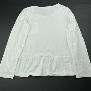 Girls Charlie & Me, cotton long sleeve peplum top, light marks, FUC, size 10,  