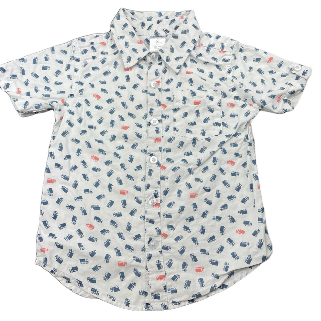 Boys H&T, lightweight cotton short sleeve shirt, FUC, size 3,  