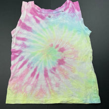Load image into Gallery viewer, Girls Favourites, tie dyed organic cotton singlet / tank top, FUC, size 3,  
