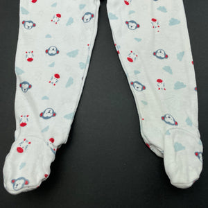 unisex Tiny Little Wonders, cotton footed leggings / bottoms, GUC, size 0000,  