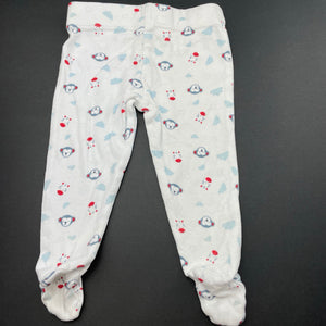 unisex Tiny Little Wonders, cotton footed leggings / bottoms, GUC, size 0000,  