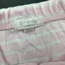 Load image into Gallery viewer, Girls purebaby, organic cotton footed leggings / bottoms, GUC, size 0000,  