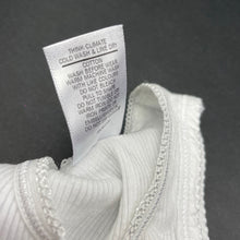 Load image into Gallery viewer, unisex Target, white ribbed cotton singlet top, EUC, size 00,  