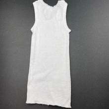 Load image into Gallery viewer, unisex Target, white ribbed cotton singlet top, EUC, size 00,  