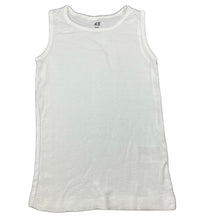 Load image into Gallery viewer, unisex H&amp;M, white organic cotton singlet / tank top, EUC, size 7-8,  