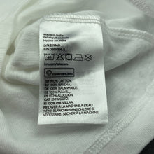 Load image into Gallery viewer, unisex H&amp;M, white organic cotton singlet / tank top, EUC, size 7-8,  