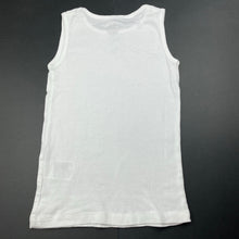 Load image into Gallery viewer, unisex H&amp;M, white organic cotton singlet / tank top, EUC, size 7-8,  