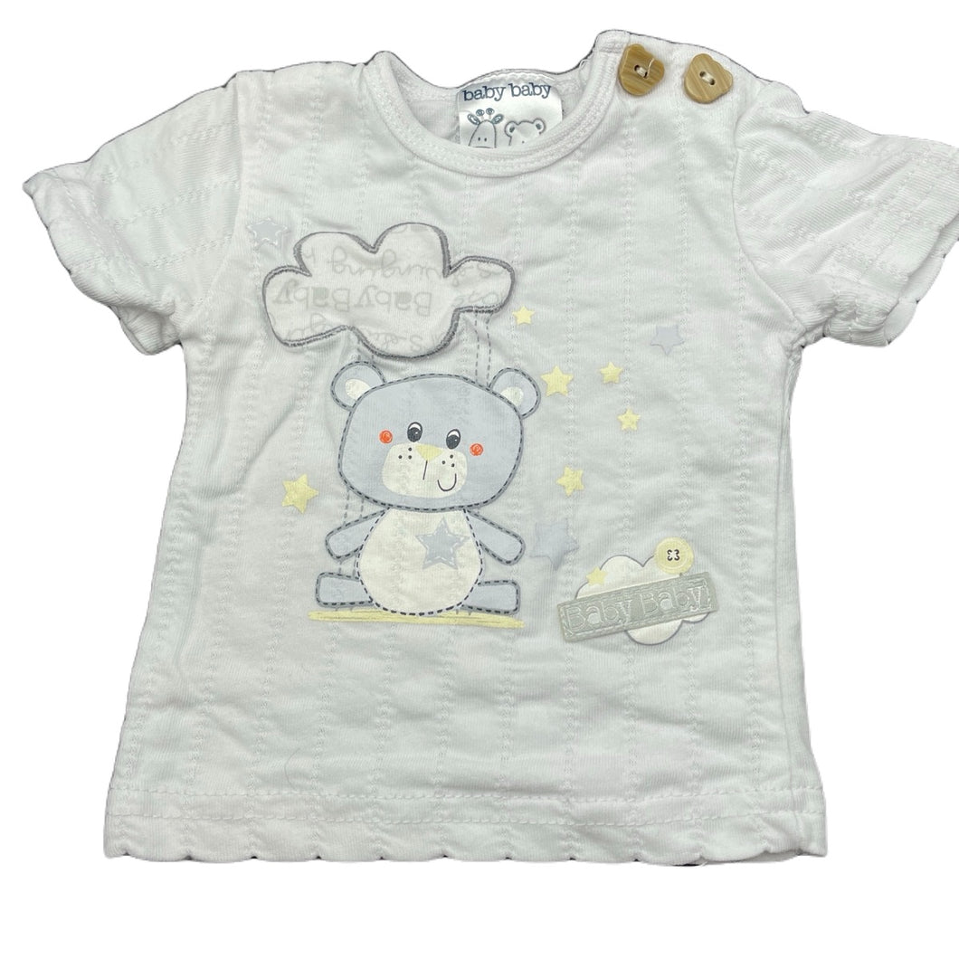 unisex Baby Baby, cotton t-shirt / top, GUC, size 00000,  