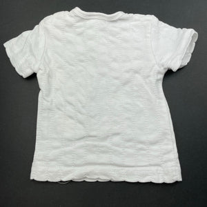 unisex Baby Baby, cotton t-shirt / top, GUC, size 00000,  