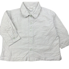 Load image into Gallery viewer, Boys Bebe by Minihaha, pink stripe cotton long sleeve shirt, FUC, size 0,  