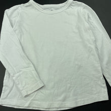 Load image into Gallery viewer, unisex Favourites, white organic cotton long sleeve top, GUC, size 6,  
