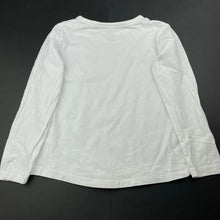 Load image into Gallery viewer, unisex Favourites, white organic cotton long sleeve top, GUC, size 6,  