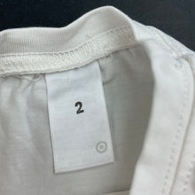 Load image into Gallery viewer, Girls Target, white stretchy long sleeve top, FUC, size 2,  