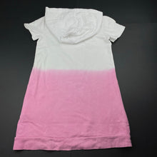 Load image into Gallery viewer, Girls DKNY, cotton hooded t-shirt dress, GUC, size 6, L: 60cm