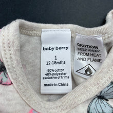 Load image into Gallery viewer, Girls Baby Berry, long sleeve top, butterflies, GUC, size 1,  