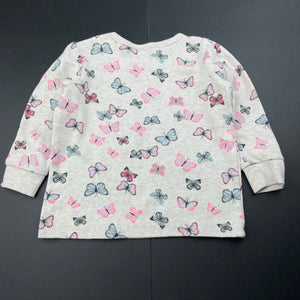 Girls Baby Berry, long sleeve top, butterflies, GUC, size 1,  