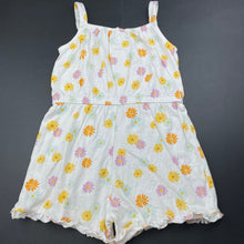 Load image into Gallery viewer, Girls Anko, floral cotton summer playsuit, GUC, size 7,  
