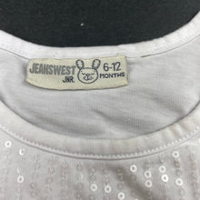 Load image into Gallery viewer, Girls JEANSWEST Jnr, embellished cotton singlet / tank top, EUC, size 0,  