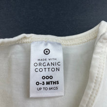 Load image into Gallery viewer, Boys Target, organic cotton blend bodysuit / romper, GUC, size 000,  