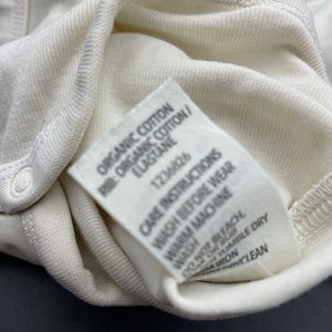 unisex Dymples, organic cotton singletsuit / romper, GUC, size 00,  