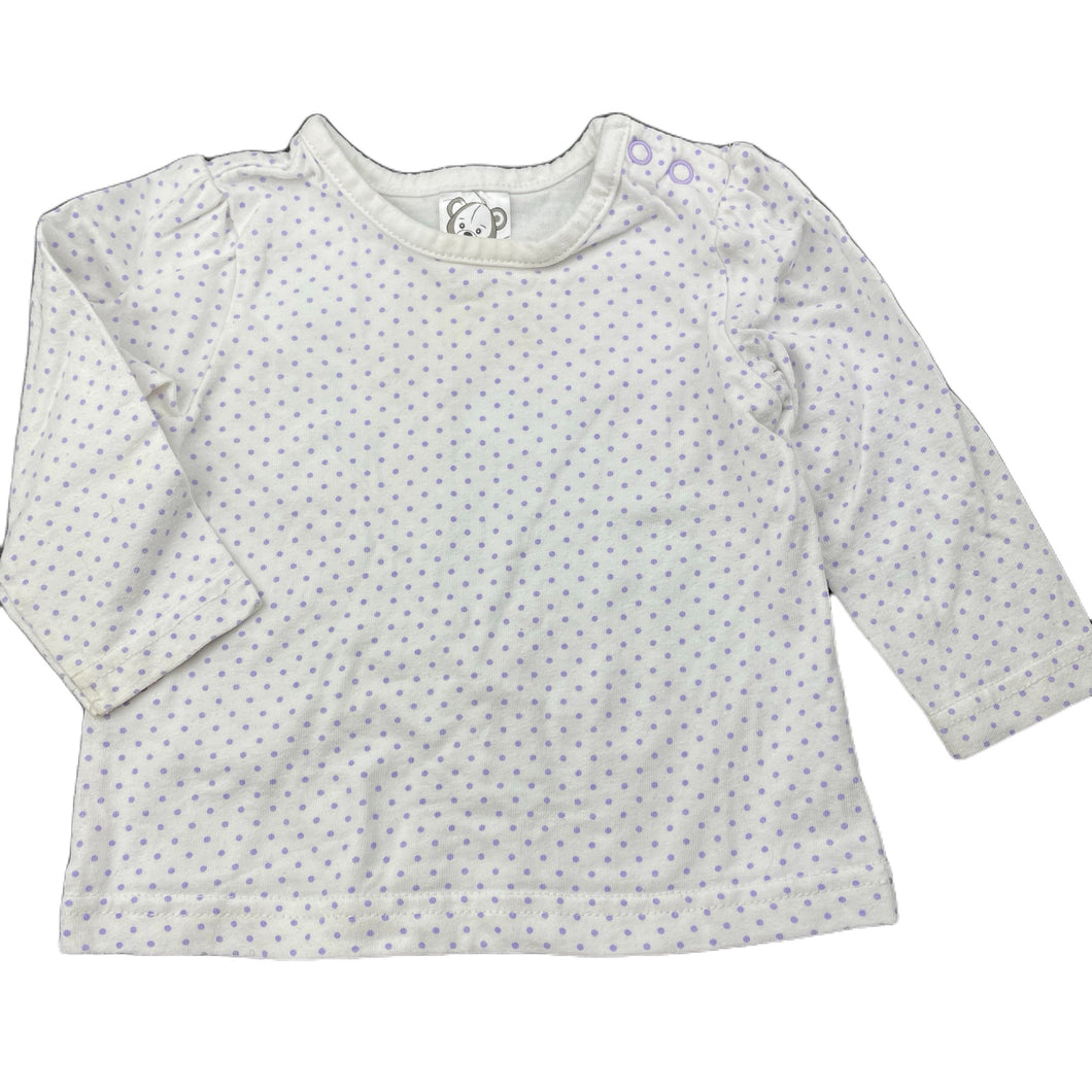 Girls Target, cotton long sleeve top, FUC, size 00,  