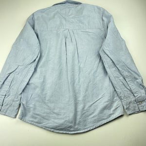 Boys Pumpkin Patch, blue cotton long sleeve shirt, GUC, size 10,  