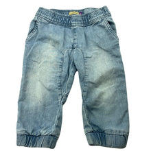 Load image into Gallery viewer, unisex Lily &amp; Dan, knit denim pants, elasticated, FUC, size 0,  