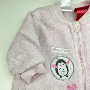 Girls Baby Baby, soft fleece travel sleeping bag, L: 58cm, FUC, size 00,  
