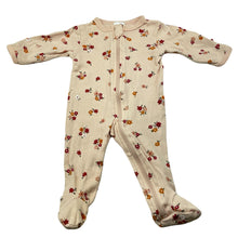 Load image into Gallery viewer, Girls Baby Berry, floral cotton zip coverall / romper, GUC, size 0000,  