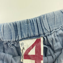 Load image into Gallery viewer, Girls Cotton On, blue chambray cotton skirt, elasticated, L: 29cm, FUC, size 4,  