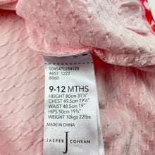 Load image into Gallery viewer, Girls Jasper Conran, pink floral stretchy short sleeve dress, EUC, size 0, L: 42cm