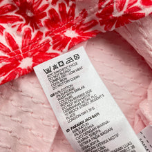 Load image into Gallery viewer, Girls Jasper Conran, pink floral stretchy short sleeve dress, EUC, size 0, L: 42cm