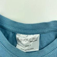 Load image into Gallery viewer, Boys Favourites, blue cotton long sleeve top, GUC, size 0,  