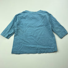 Load image into Gallery viewer, Boys Favourites, blue cotton long sleeve top, GUC, size 0,  