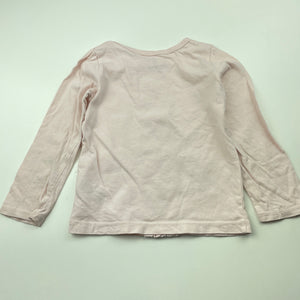 Girls Carters, pink cotton long sleeve top, FUC, size 3,  