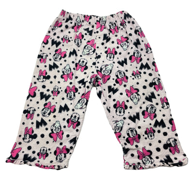 Girls DIsney, Minnie Mouse flannel cotton winter pyjama pants, FUC, size 0,  