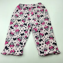 Load image into Gallery viewer, Girls DIsney, Minnie Mouse flannel cotton winter pyjama pants, FUC, size 0,  