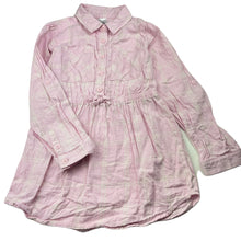 Load image into Gallery viewer, Girls Kids &amp; Co, pink cotton shirt dress, GUC, size 7, L: 53cm