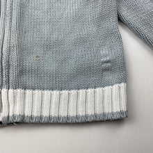 Load image into Gallery viewer, unisex Britt, knitted cotton zip hoodie sweater, marks lower front &amp; back left sleeve, FUC, size 0,  