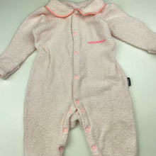 Load image into Gallery viewer, Girls Bonds, pink terry wondersuit coverall / romper, FUC, size 0,  