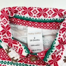 Load image into Gallery viewer, Boys Baby Baby, cotton Christmas short sleeve shirt, FUC, size 2,  