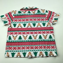 Load image into Gallery viewer, Boys Baby Baby, cotton Christmas short sleeve shirt, FUC, size 2,  