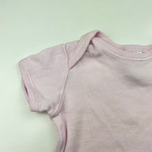 Load image into Gallery viewer, Girls Target, pale pink cotton bodysuit / romper, GUC, size 00,  