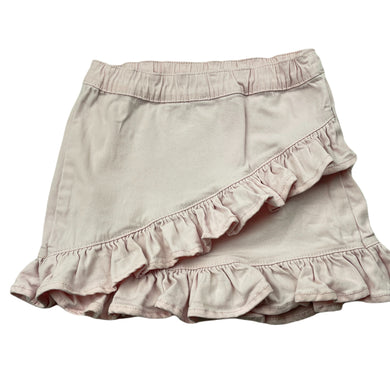 Girls Anko, pink stretch cotton skirt, elasticated, L: 25cm, GUC, size 4,  