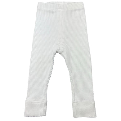 Girls white, ribbed leggings / bottoms, FUC, size 0,  