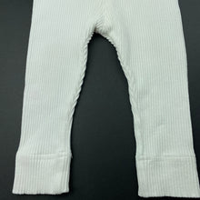Load image into Gallery viewer, Girls white, ribbed leggings / bottoms, FUC, size 0,  