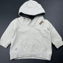 Load image into Gallery viewer, Boys Mango, fleece lined hoodie sweater, discolouration at neck, FUC, size 1,  